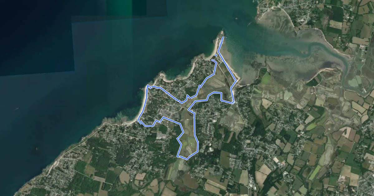 Маршрут La pointe de Merquel на спутниковом снимке