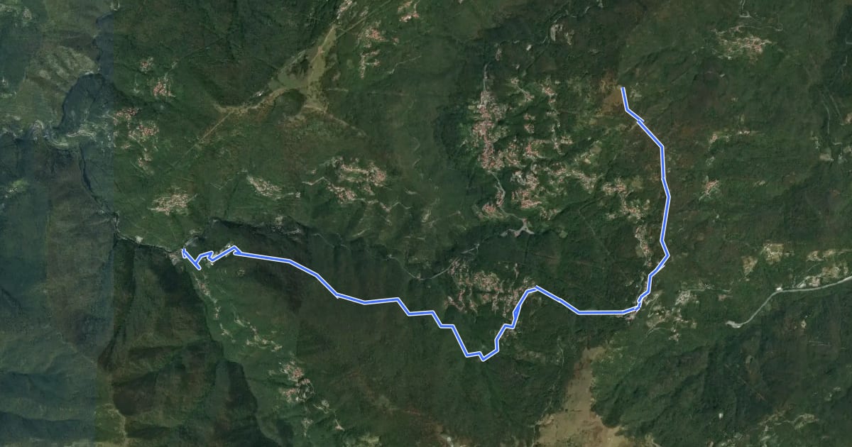 Маршрут La Presa - S. Alberto - Monte Croce di Bragalla на спутниковом снимке