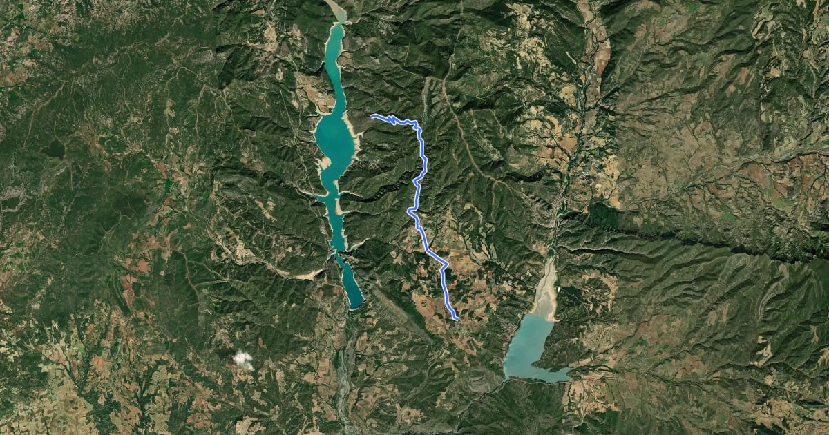 Маршрут La Puebla de Castro-Secastilla-Puy de Cinca на спутниковом снимке