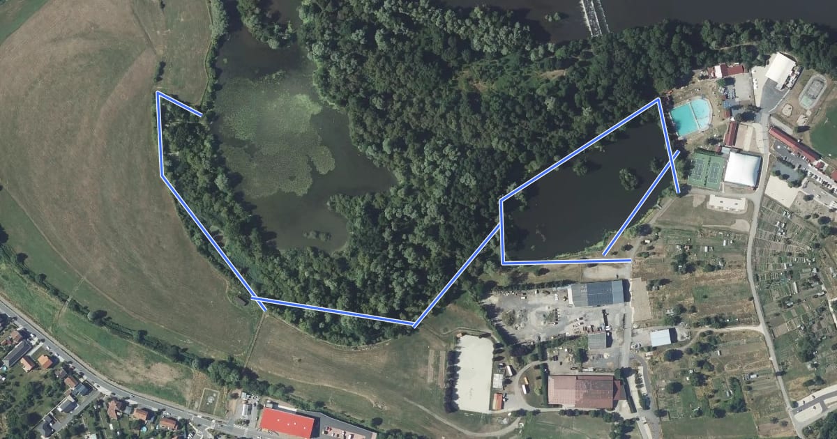 Маршрут La Reculée du Plain на спутниковом снимке