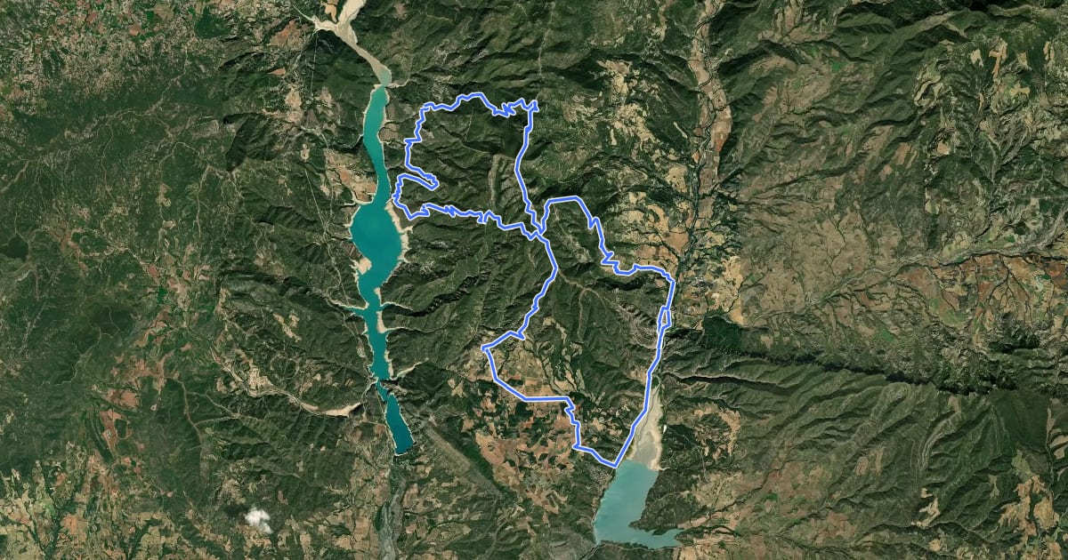 Маршрут La Ribagorza. BTT. Ruta 1. Sierra de Grustán на спутниковом снимке