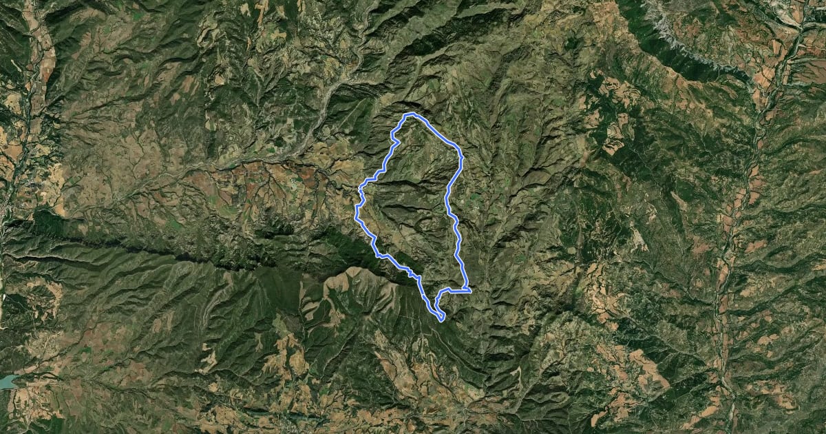 Маршрут La Ribagorza. BTT. Ruta 10. Lascuarre - Castigaleu - Luzás на спутниковом снимке