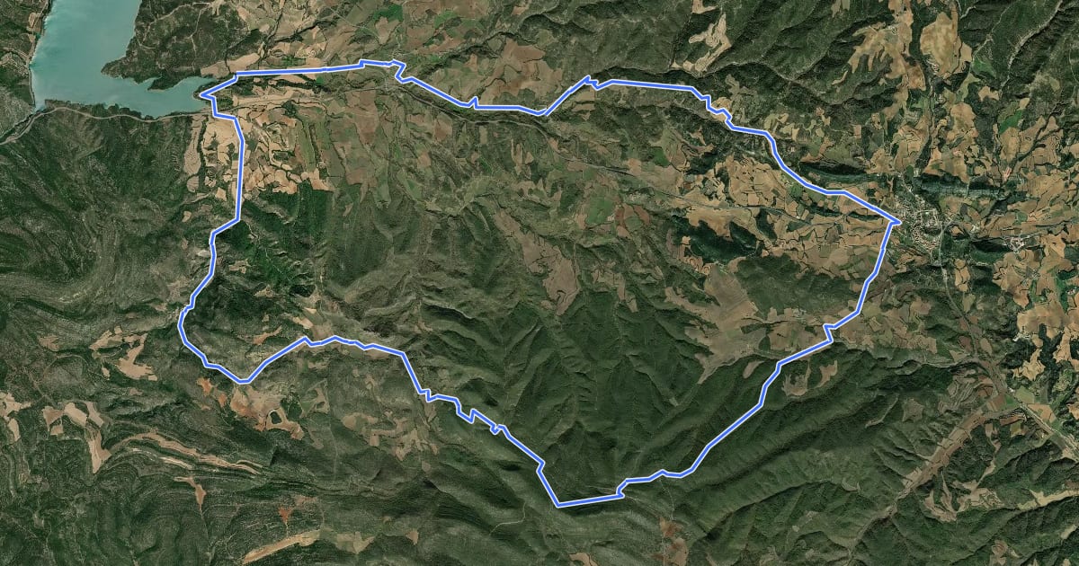 Маршрут La Ribagorza. BTT. Ruta 5. Ruta de los Mases на спутниковом снимке