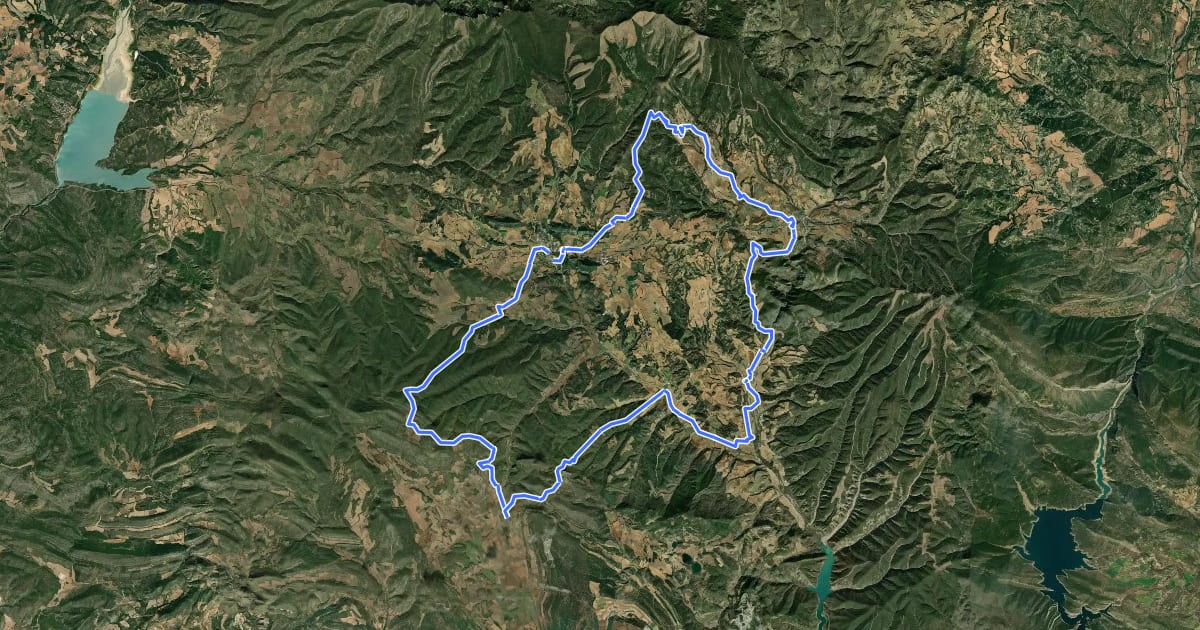 Маршрут La Ribagorza. BTT. Ruta 6. Ruta dels Salvatges на спутниковом снимке