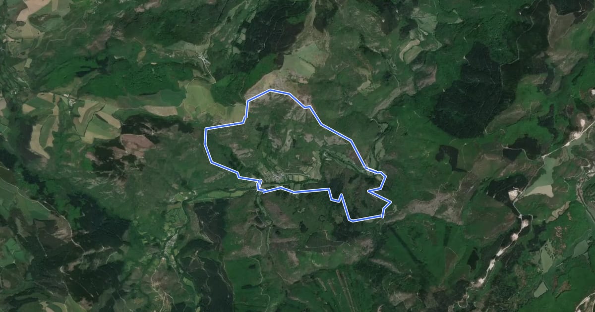 Маршрут La route des Crêtes на спутниковом снимке