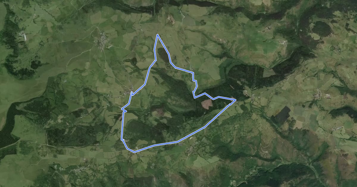 Маршрут La Tour de Besse на спутниковом снимке