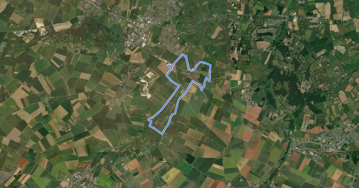 Маршрут La Tour de Valmeray et la Muance на спутниковом снимке