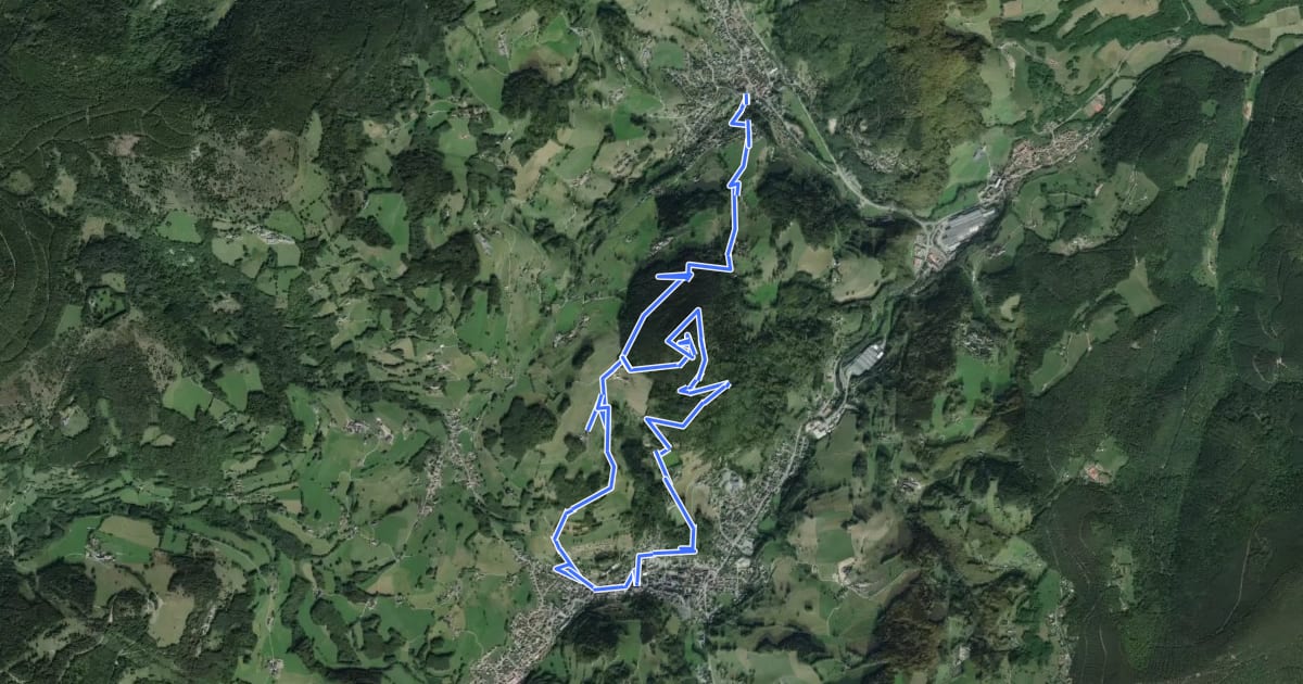 Маршрут La tour du Faudé на спутниковом снимке