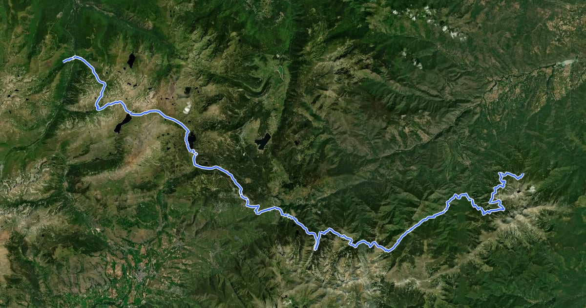 Маршрут La traversée des Pyrénées - sec.2 на спутниковом снимке