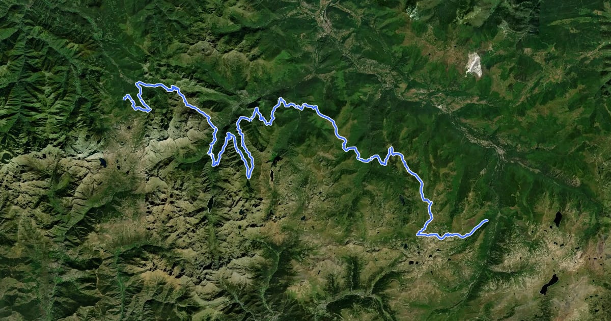 Маршрут La traversée des Pyrénées - sec.3 на спутниковом снимке
