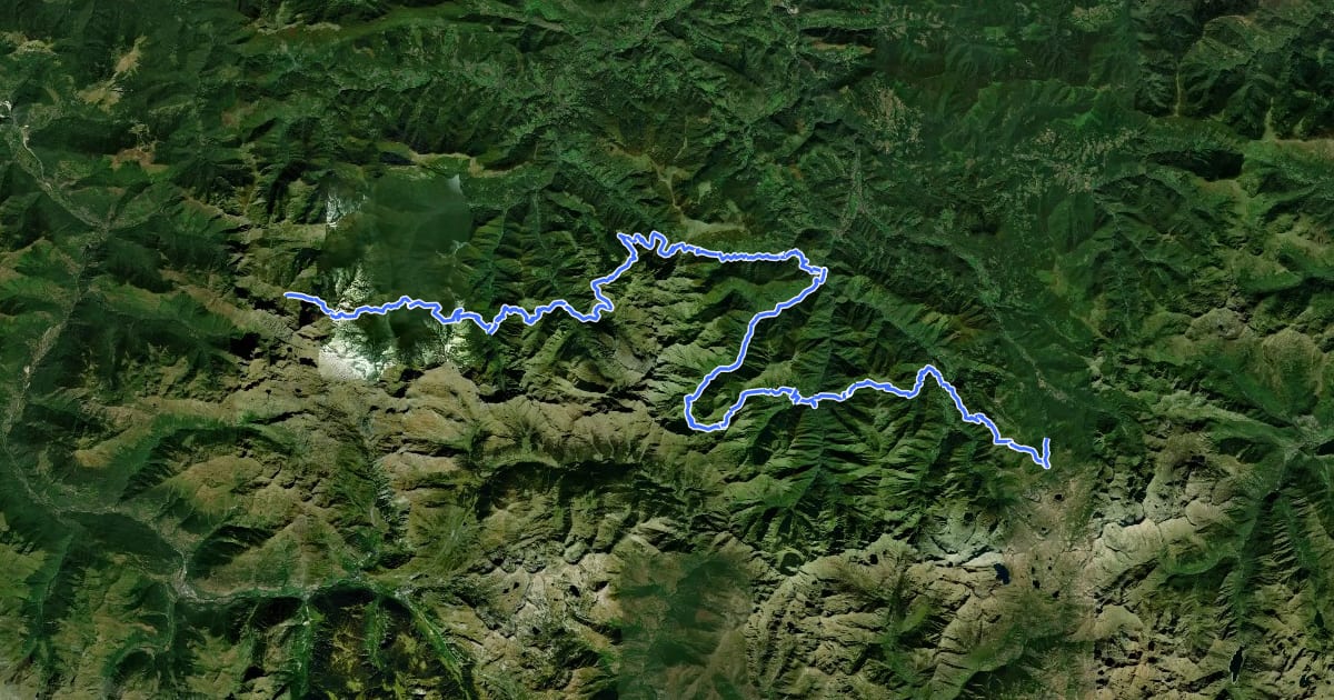 Маршрут La traversée des Pyrénées - sec.4 на спутниковом снимке