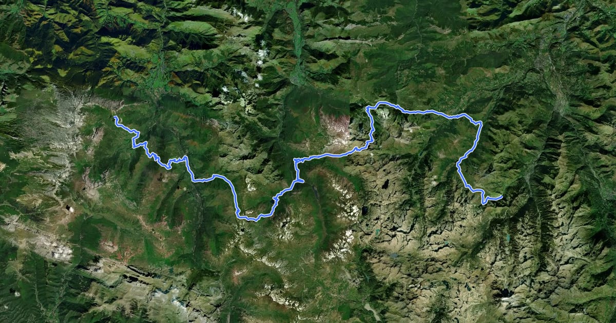 Маршрут La traversée des Pyrénées - sec.7 на спутниковом снимке