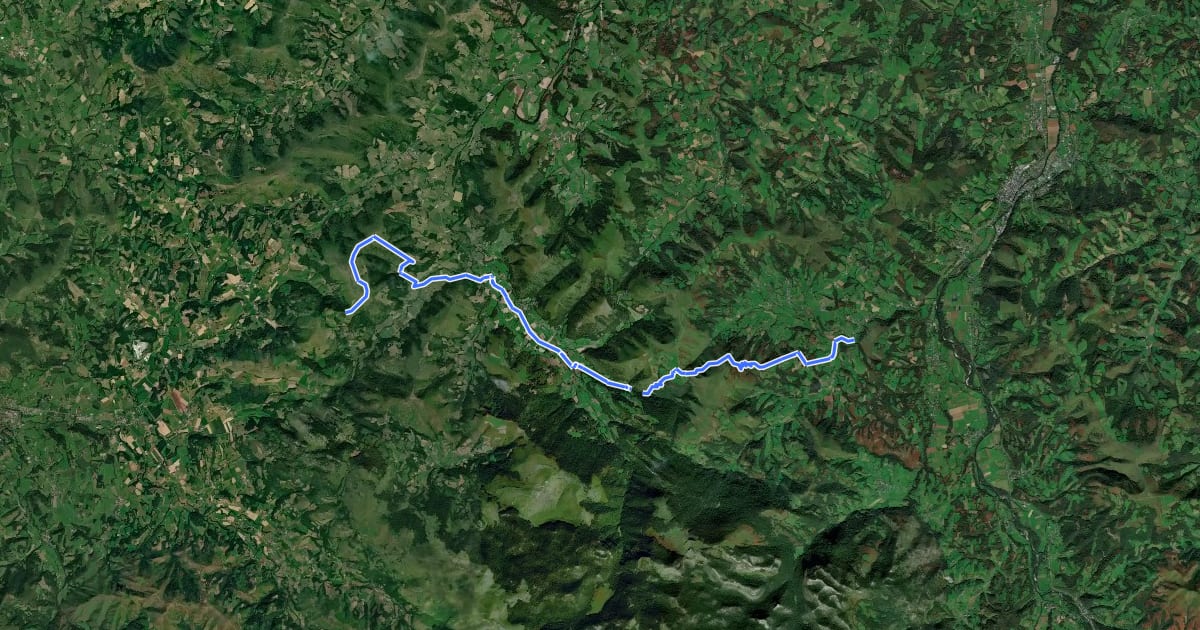 Маршрут La traversée VTT de Ordiarp au Col de Gamia на спутниковом снимке