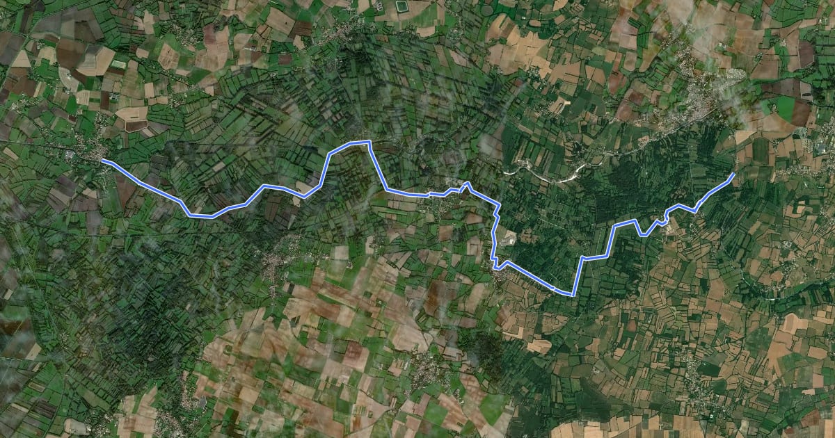 Маршрут La Vélo Francette, Coulon / Damvix / Bazoin на спутниковом снимке