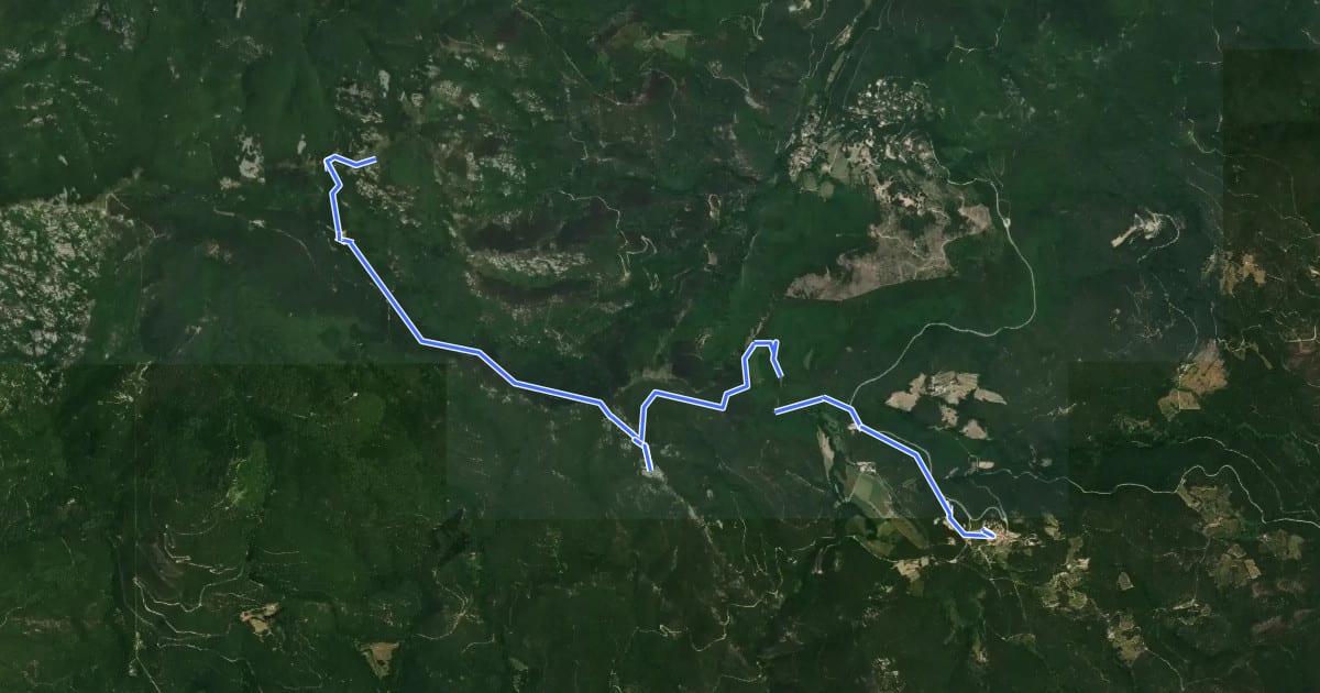 Маршрут La Vajol al Santuari i al Puig de les Salines на спутниковом снимке