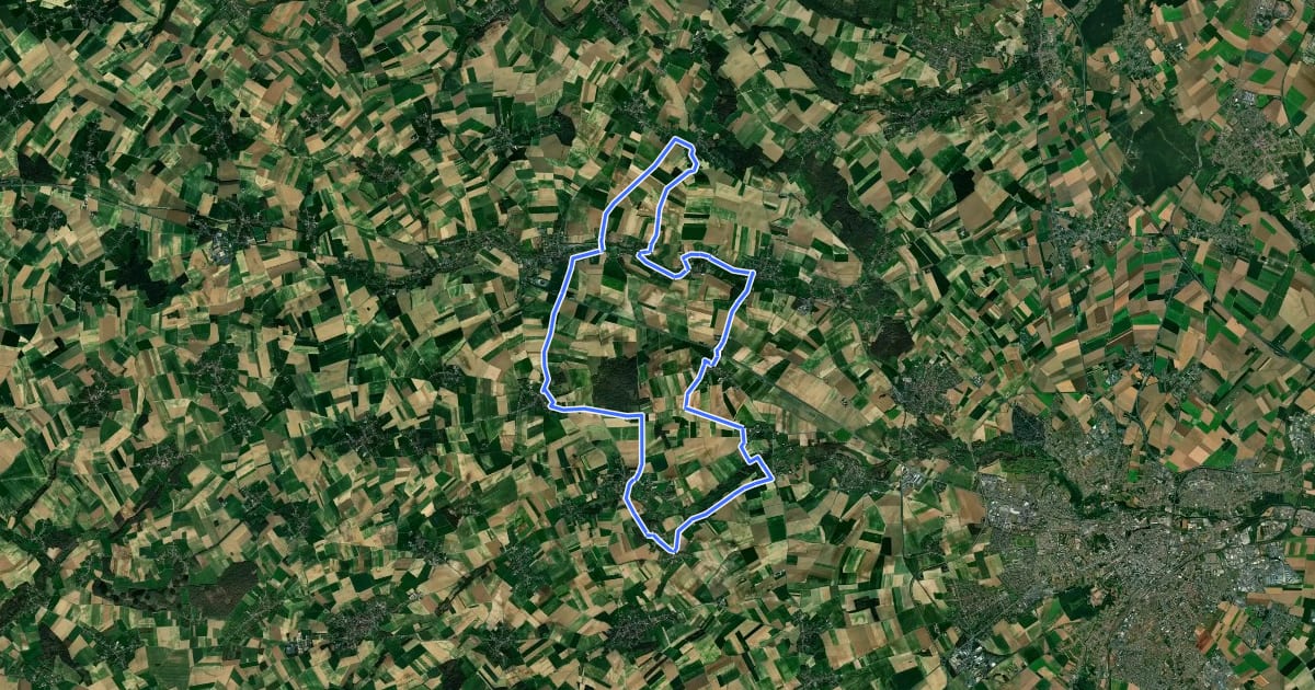 Маршрут La Vallée du Limaçon на спутниковом снимке