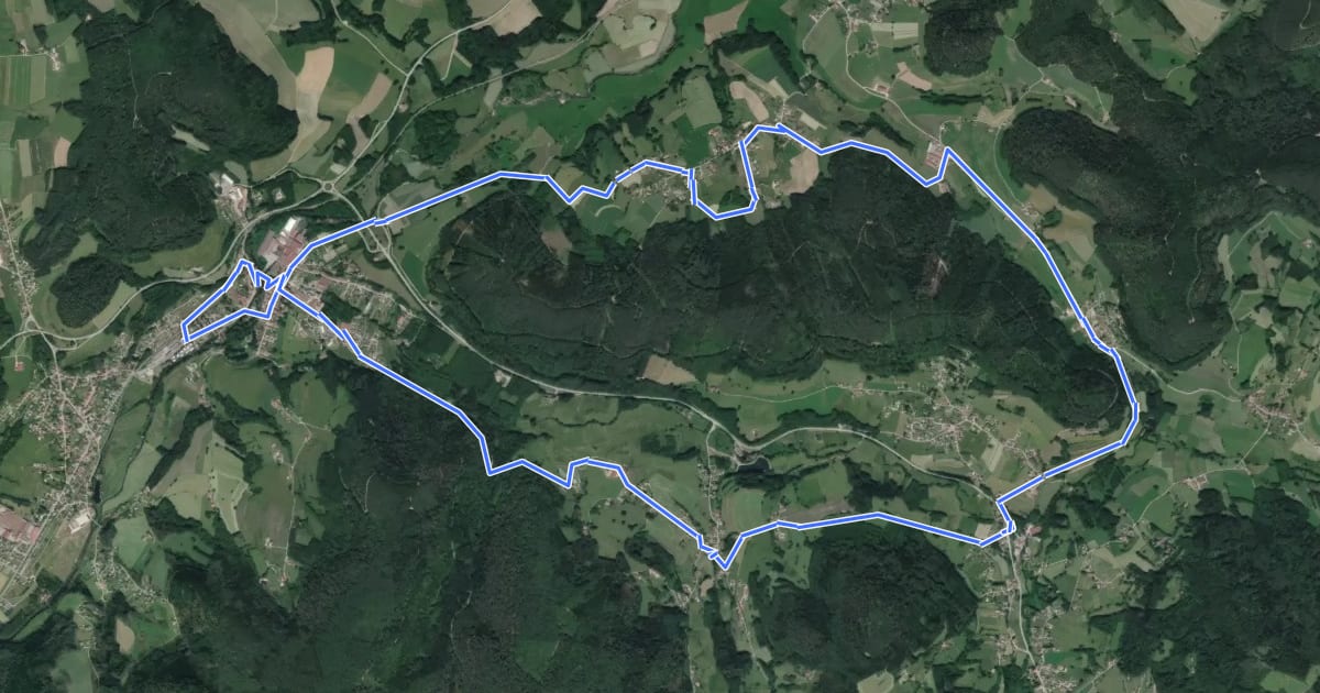 Маршрут La Vallée du papier на спутниковом снимке