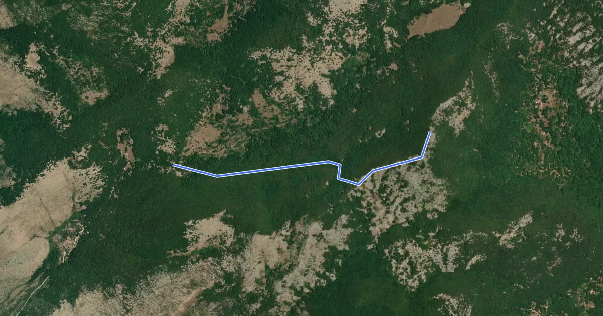Маршрут La Valle di Itri-Monte Viola на спутниковом снимке
