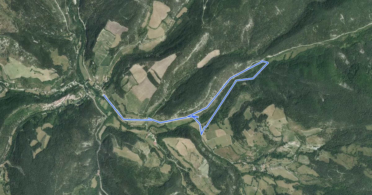 Маршрут La Vallette на спутниковом снимке