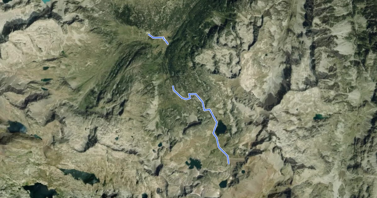 Маршрут Lac d'Arratille на спутниковом снимке