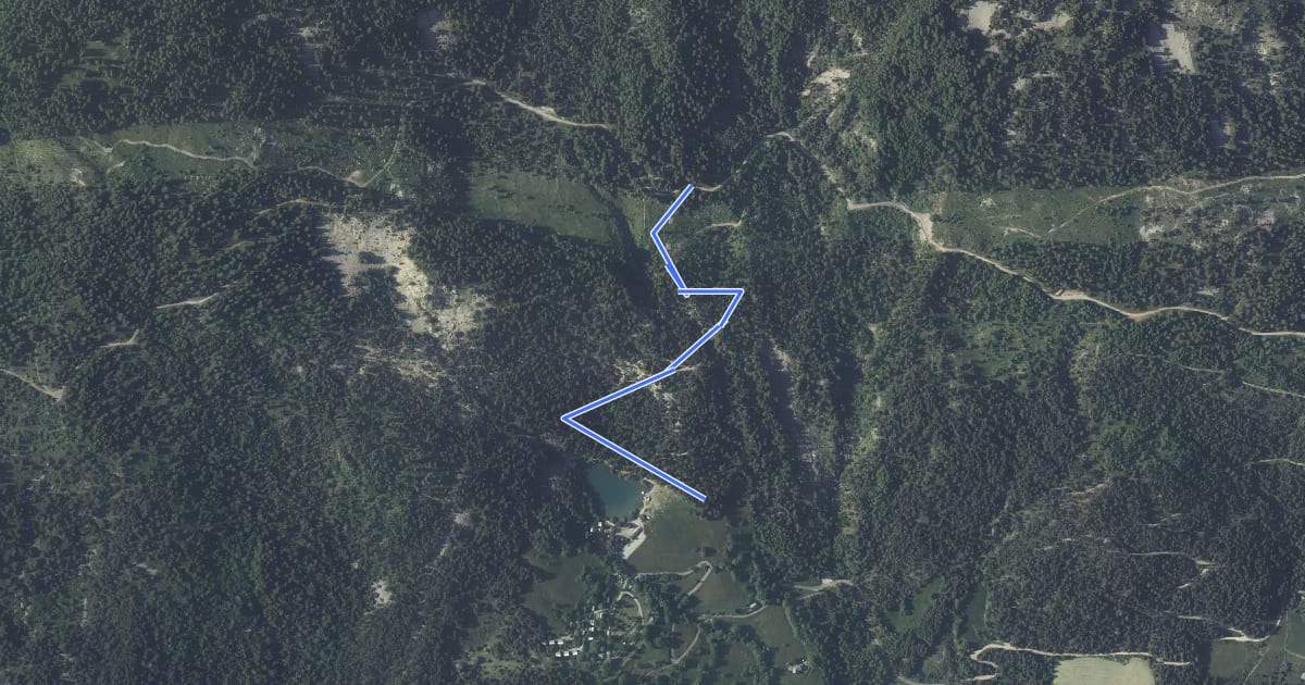 Маршрут Lac de Saint-Apollinaire - Plate Longue на спутниковом снимке