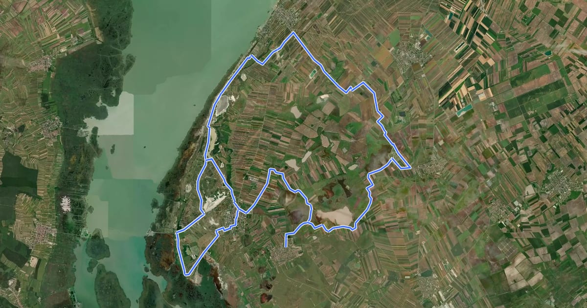 Маршрут Lackenradweg B20 на спутниковом снимке