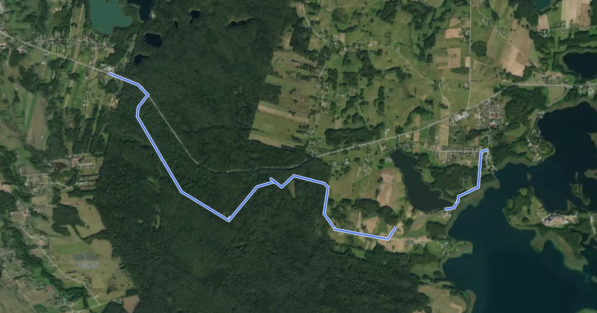 Маршрут Śladami Lityńskiego на спутниковом снимке