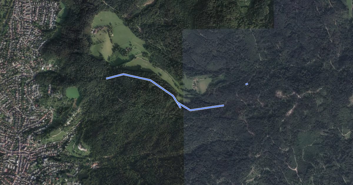 Маршрут Ladstatt - Roßkopfweg на спутниковом снимке