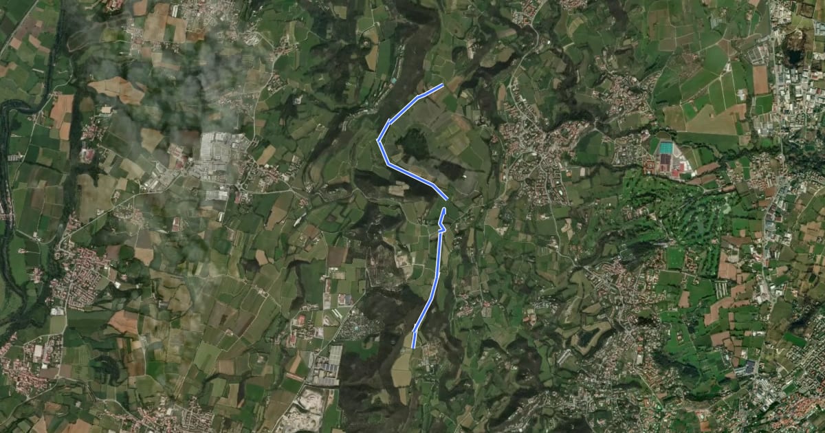 Маршрут Lago di Lucone, Castelletto на спутниковом снимке