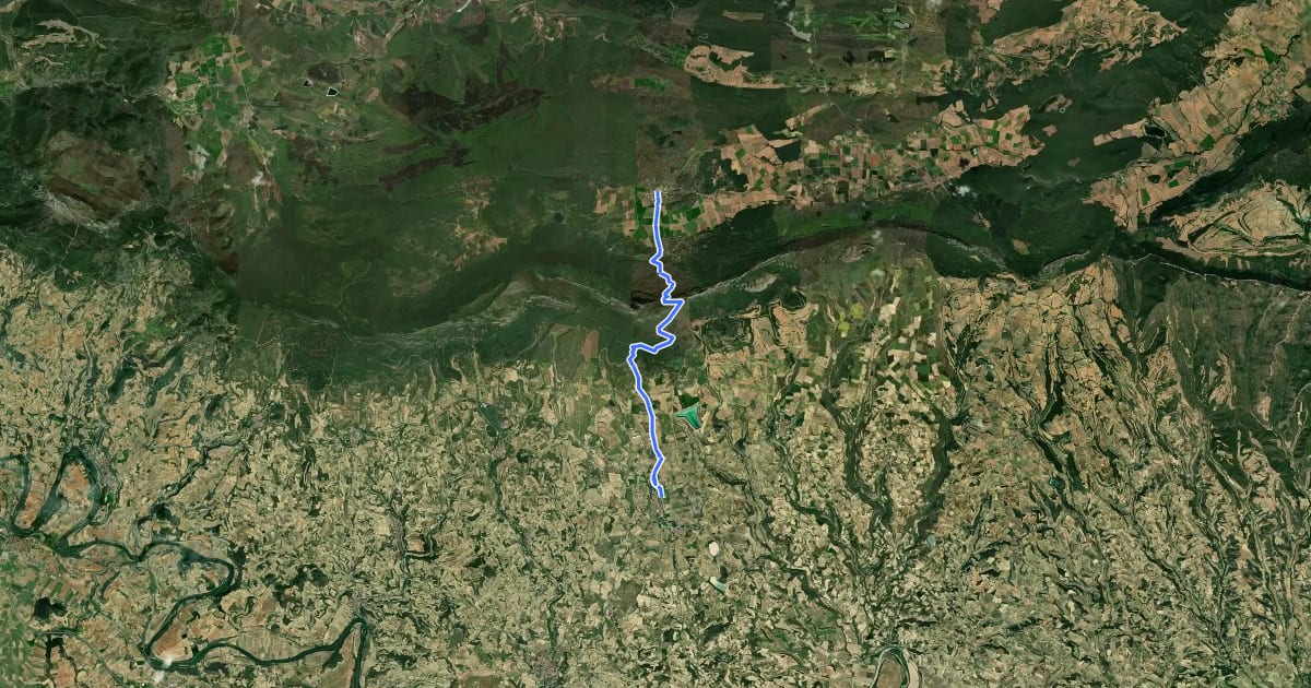 Маршрут Laguardia - Lagrán (GR-38) на спутниковом снимке