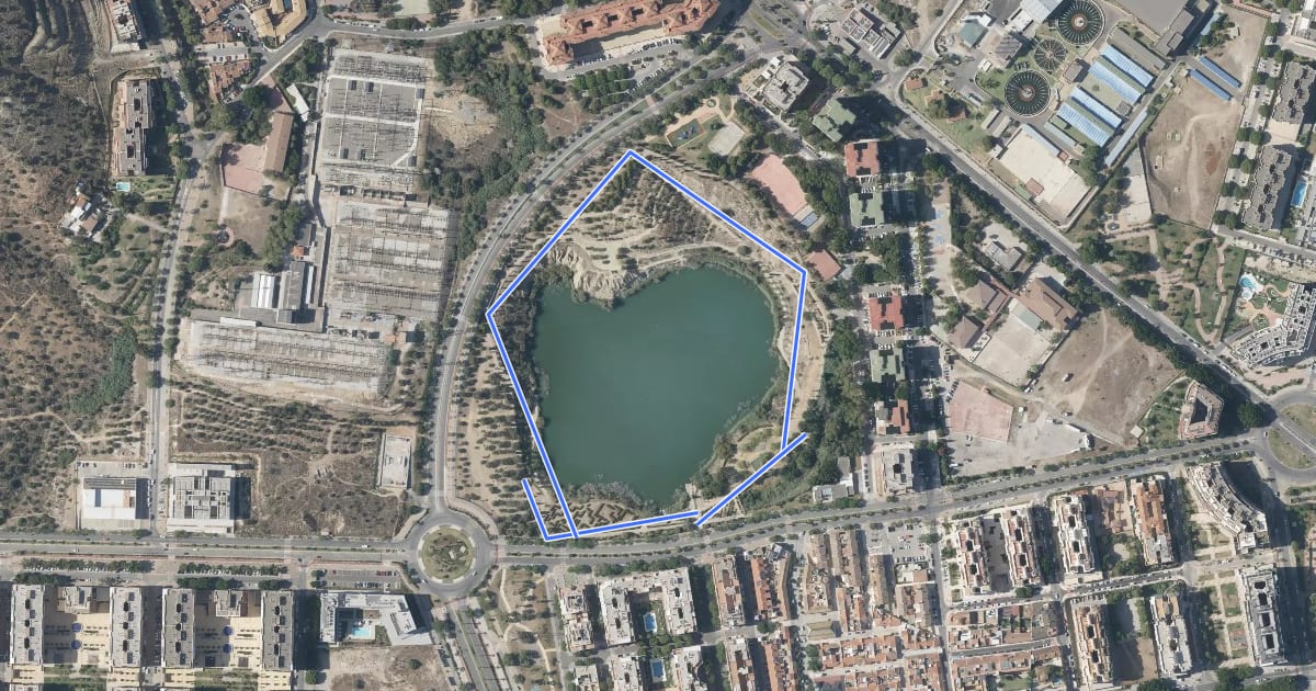 Маршрут Laguna de la Barrera на спутниковом снимке
