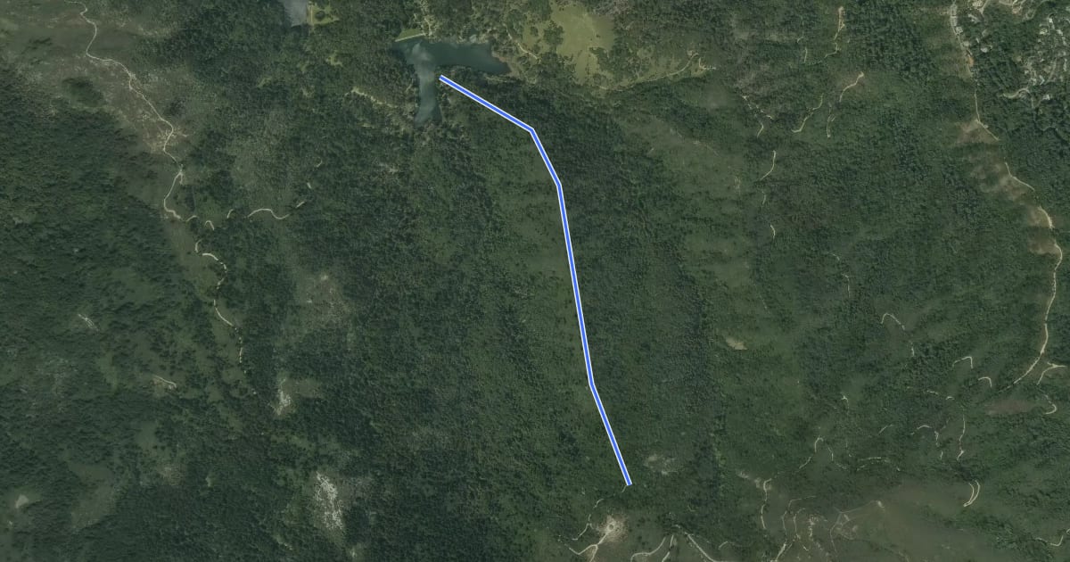 Маршрут Lagunitas Fire Trail на спутниковом снимке