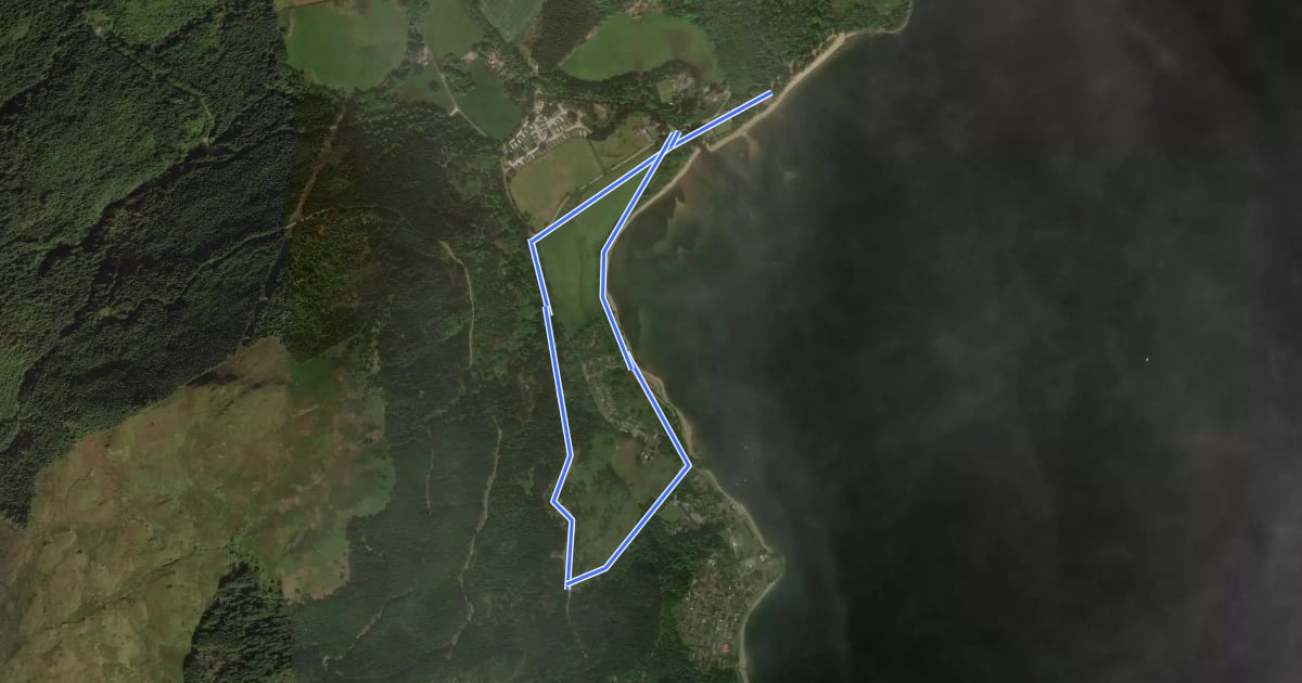 Маршрут Laird's Trail на спутниковом снимке