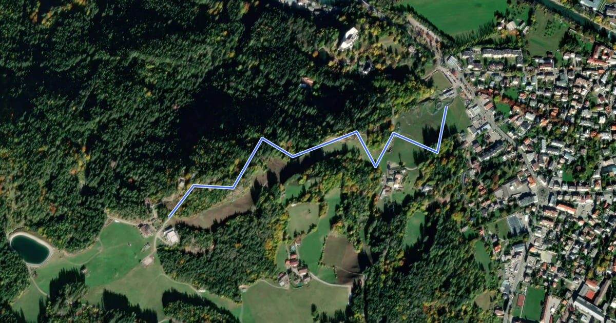 Маршрут Lakata Trail на спутниковом снимке