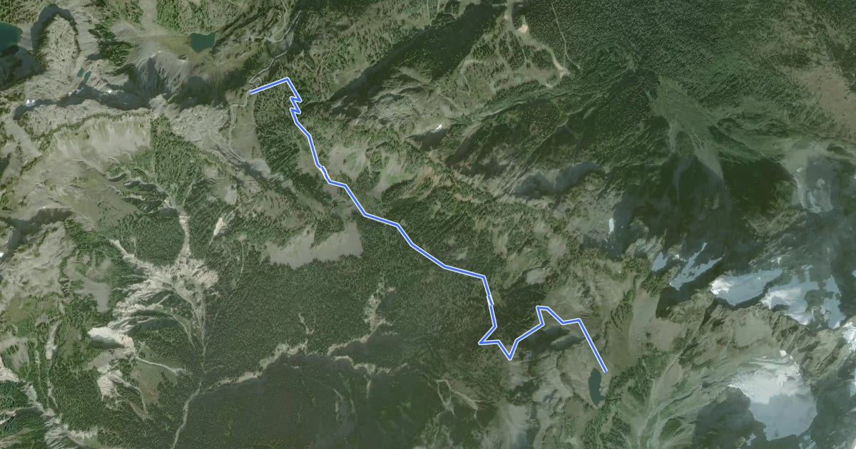 Маршрут Lake Ann Trail на спутниковом снимке