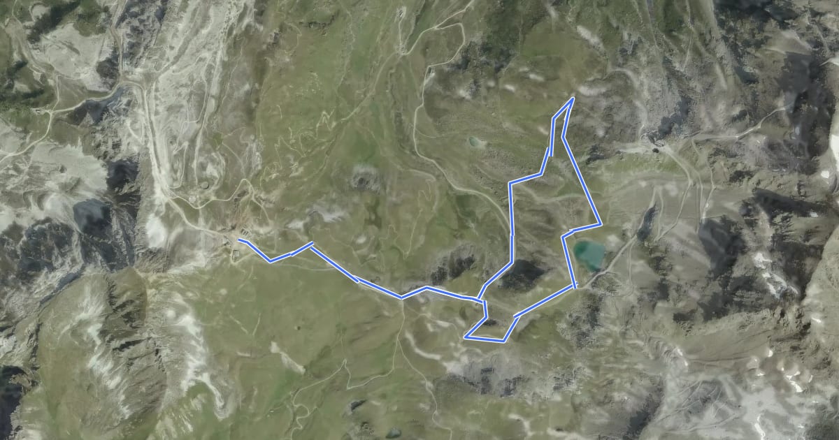 Маршрут Lake District на спутниковом снимке