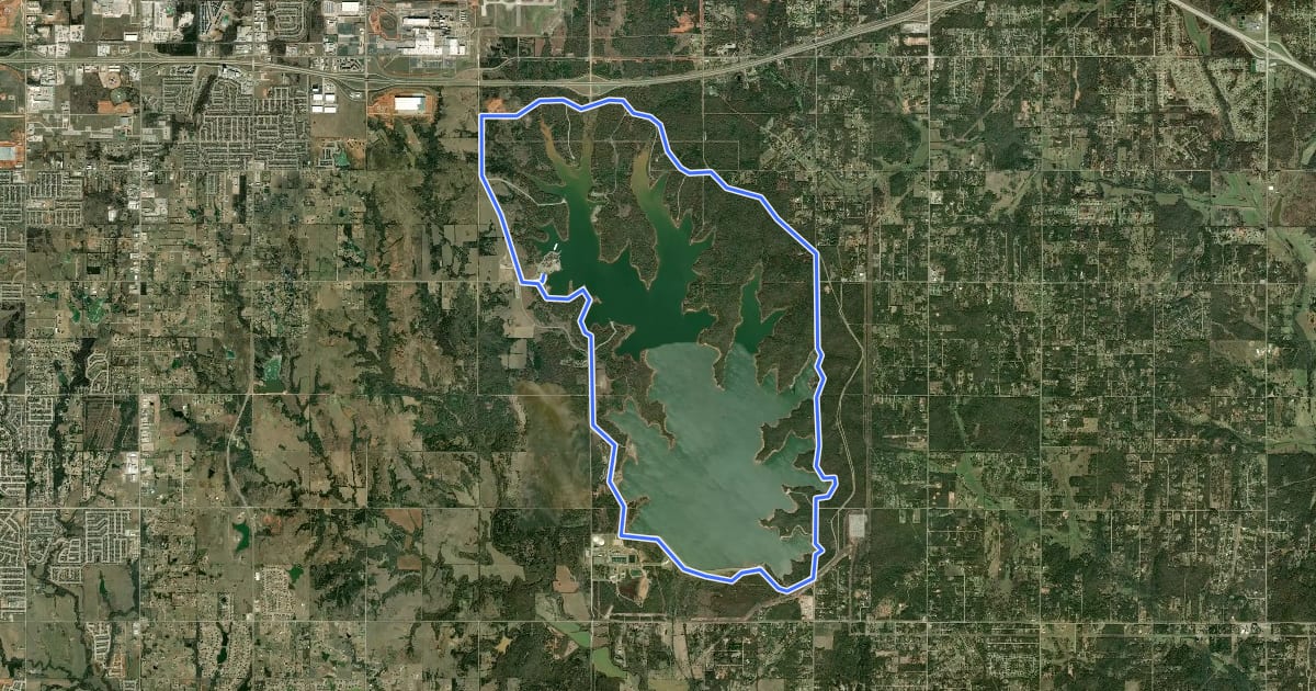 Маршрут Lake Draper Trail на спутниковом снимке