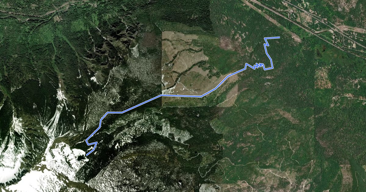 Маршрут Lake Ethel Trail на спутниковом снимке