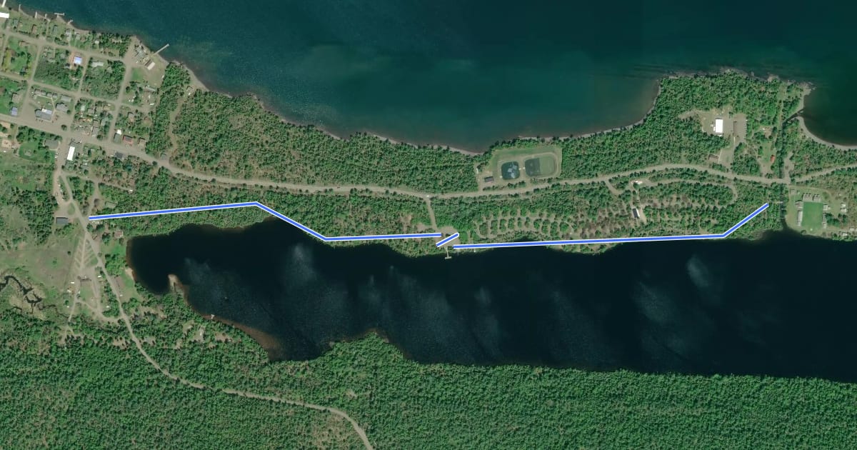 Маршрут Lake Fanny Hooe на спутниковом снимке