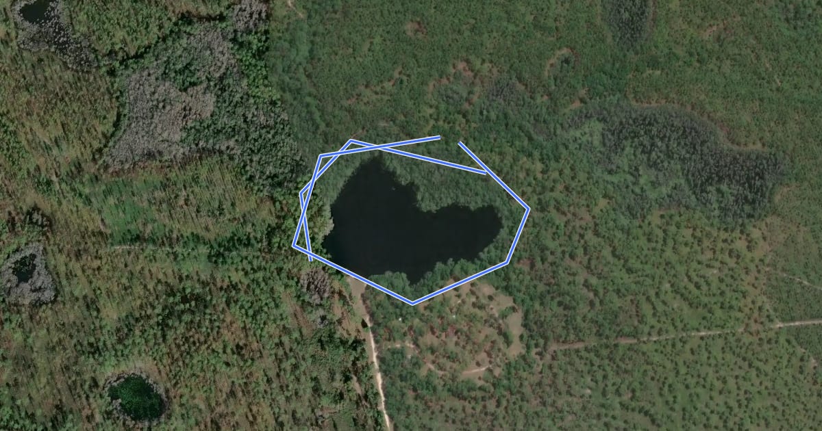 Маршрут Lake Loop Trail на спутниковом снимке
