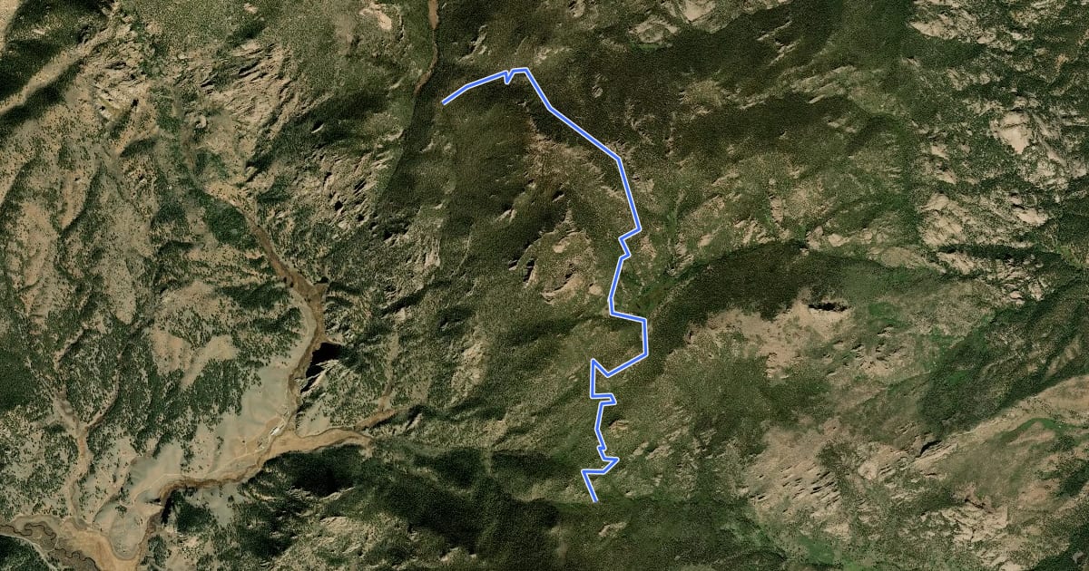 Маршрут Lake Park Trail на спутниковом снимке