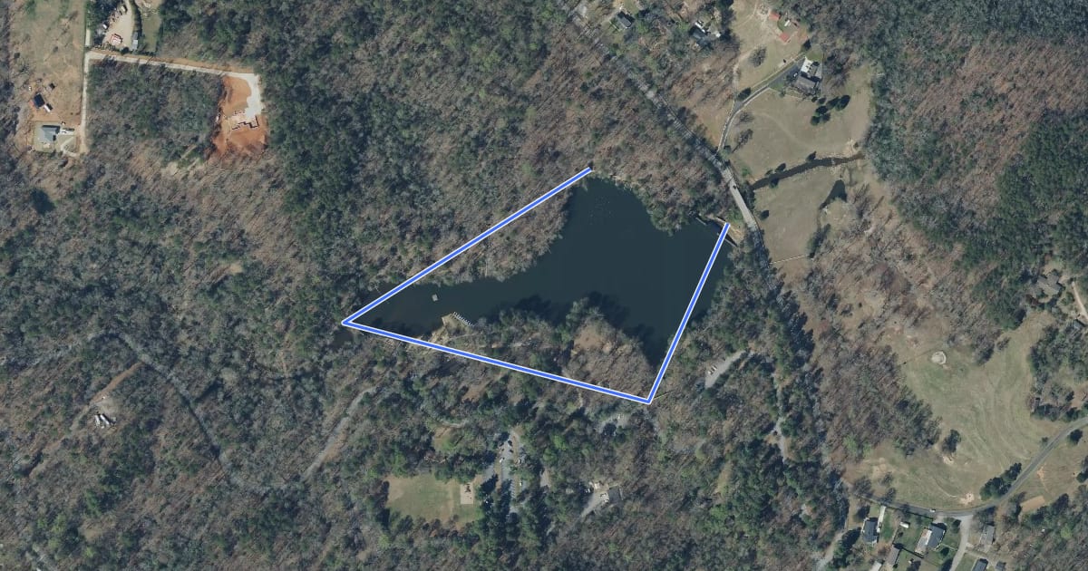 Маршрут Lake Placid Trail на спутниковом снимке