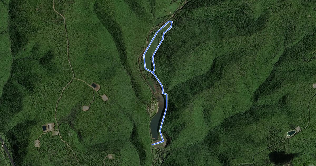 Маршрут Lake Shore Trail на спутниковом снимке