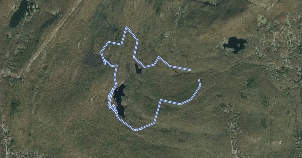 Маршрут Lake Sonoma Trail на спутниковом снимке
