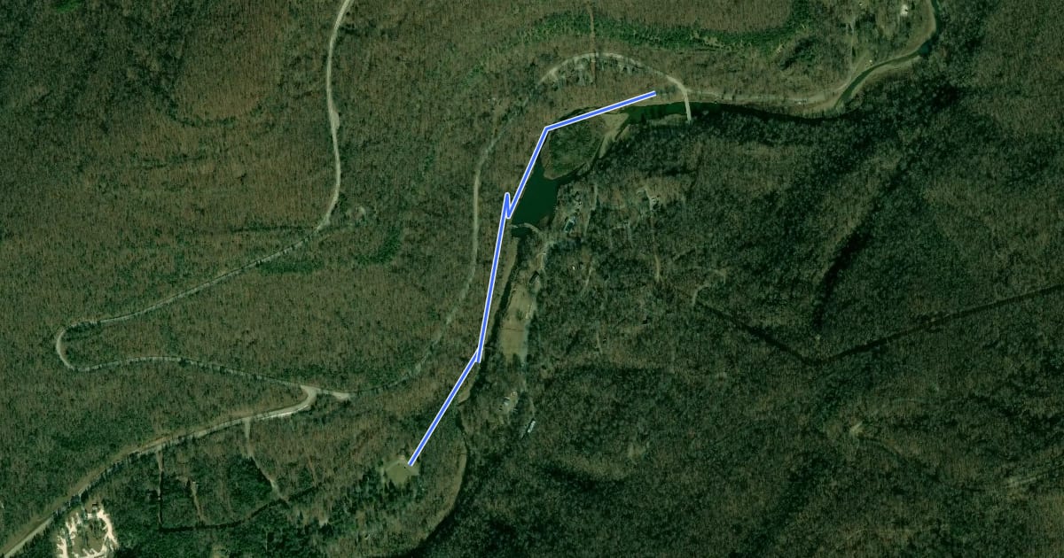 Маршрут Lake Trail на спутниковом снимке