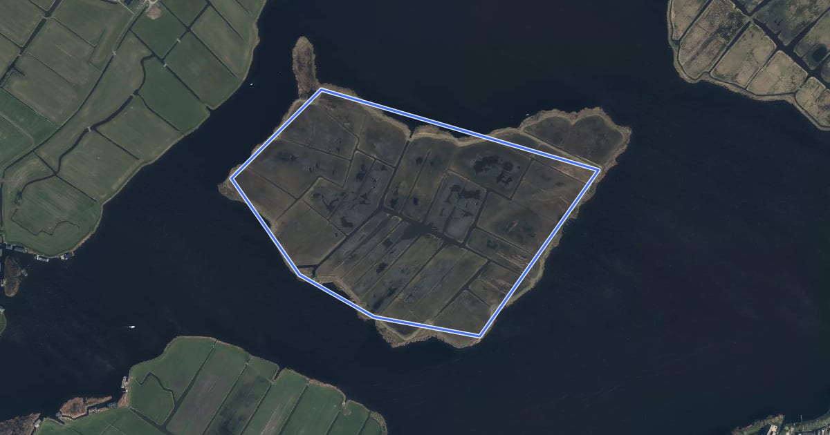 Маршрут Lakerpolder на спутниковом снимке