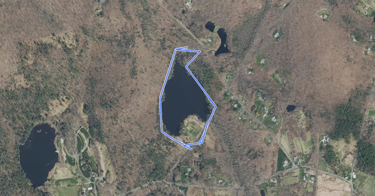 Маршрут Lakeside Trail на спутниковом снимке