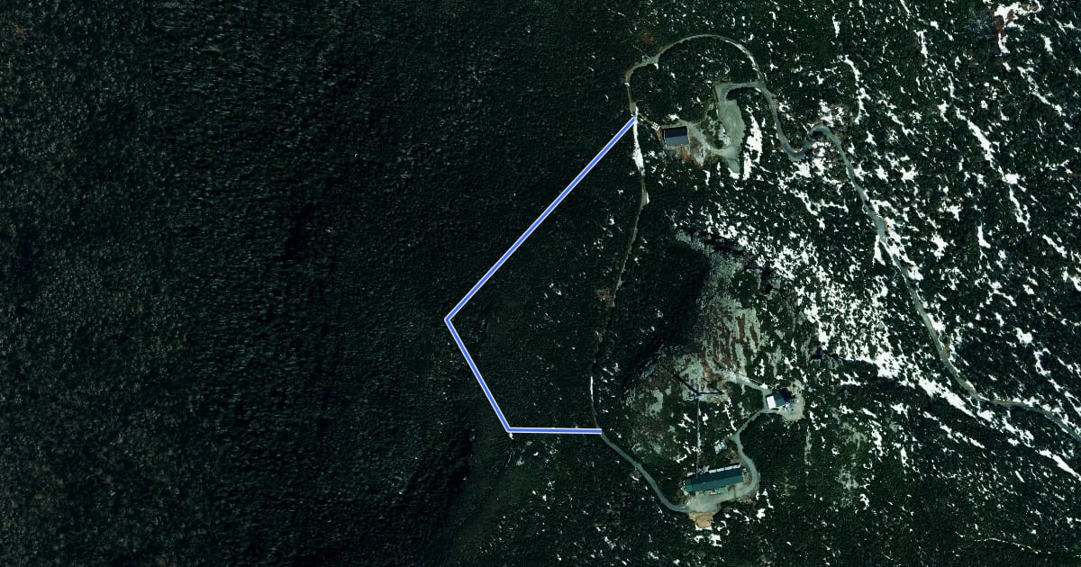 Маршрут Lakeview Trail на спутниковом снимке