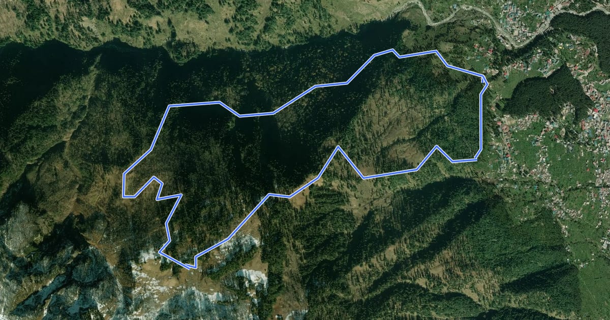Маршрут Lamadugh Circuit на спутниковом снимке