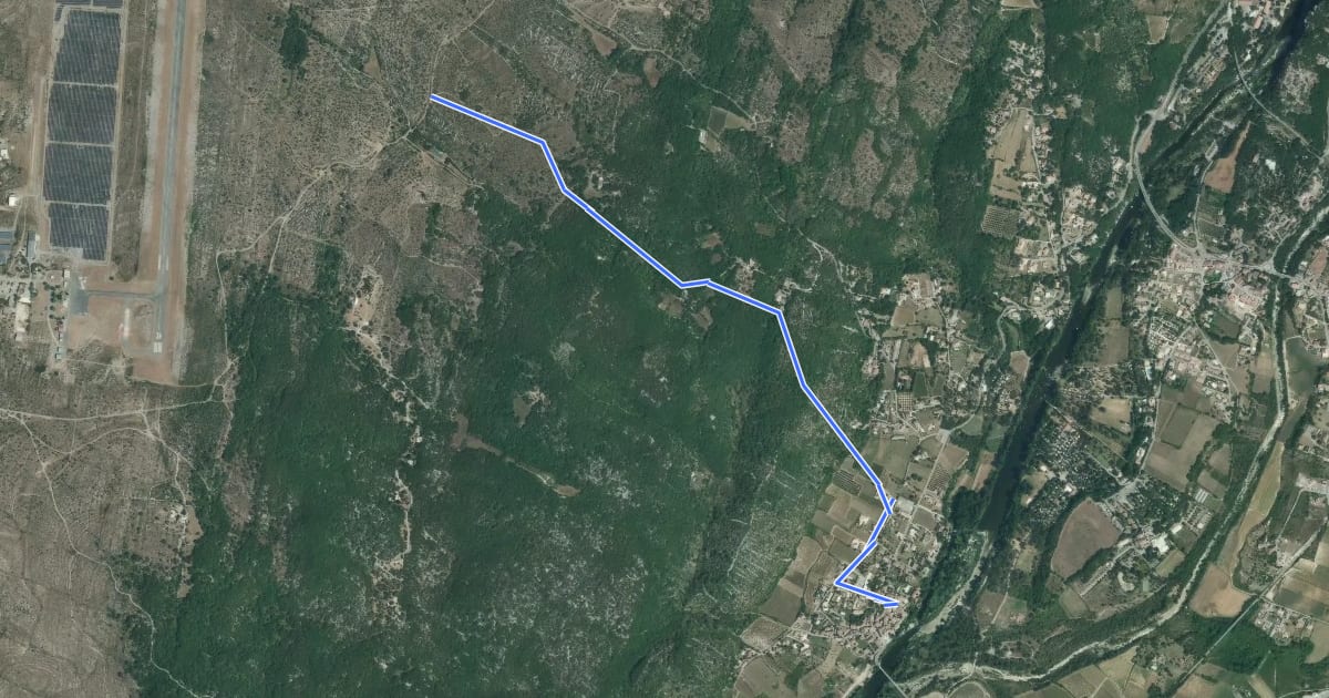 Маршрут Lanas Centre - Barsac на спутниковом снимке